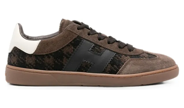 Hogan Houndstooth-pattern “Brown/Black” (HXW6470FB6BV I50R2F)