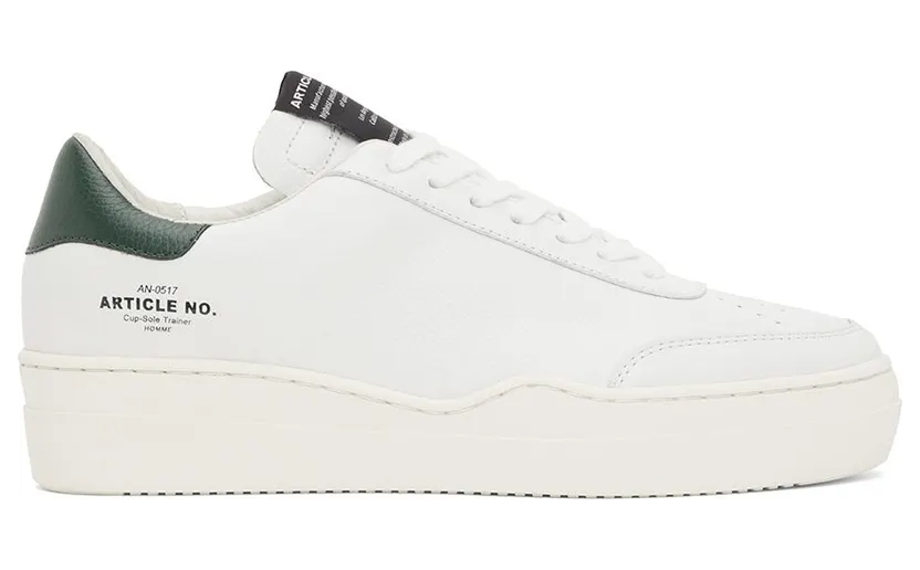 Article No. White & Green 0517 Low-Top WHITE/VIRDI (0517-02-01)