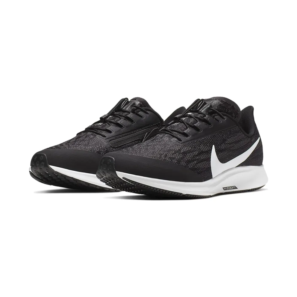 Nike Pegasus 36 FlyEase (extra breed) “Black / Thunder Grey / White” (BV0612-001)
