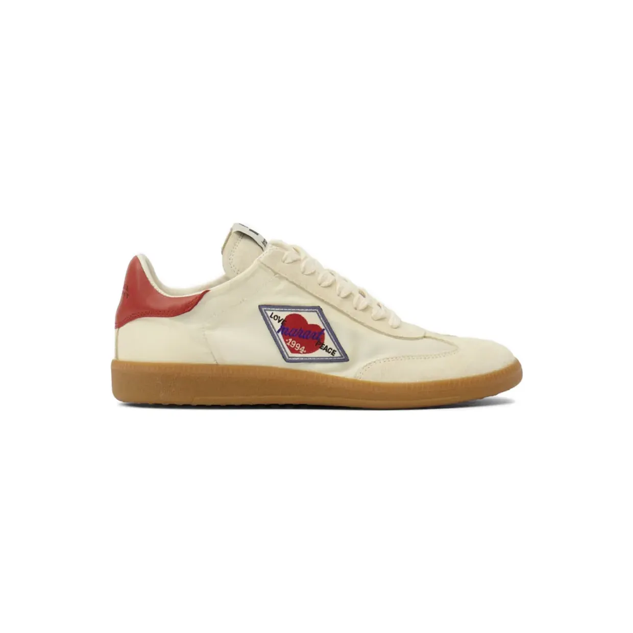 ISABEL MARANT Kaycee sneakers met logopatch – Beige (BK0055FAD2E13S)
