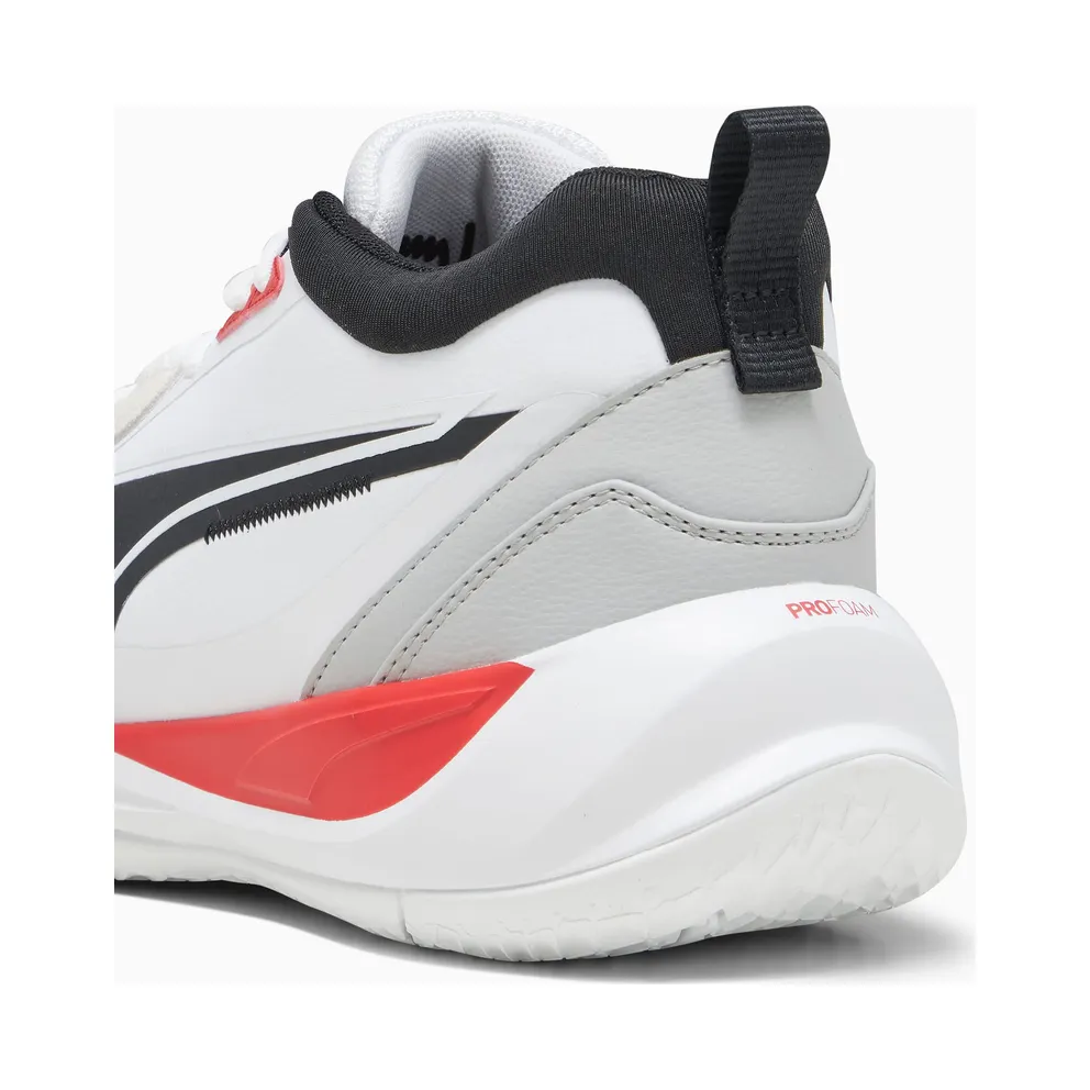 Puma Playmaker Pro Plus Basketball Shoes White/Red (379156-01)