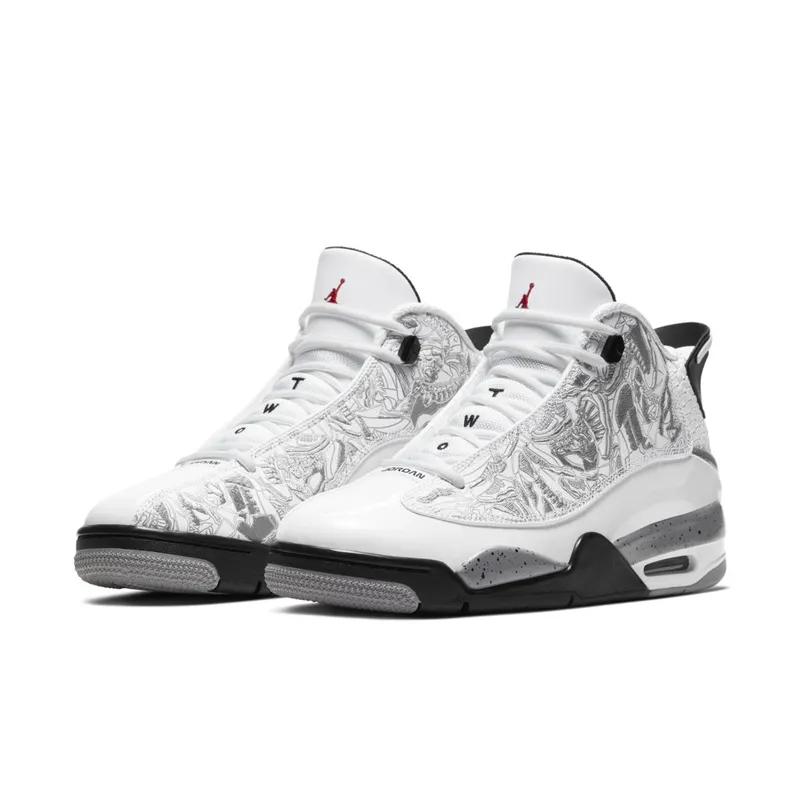 Jordan Dub Zero White Cement (2020) White/Black-Cement Grey-Varsity Red (311046-105)