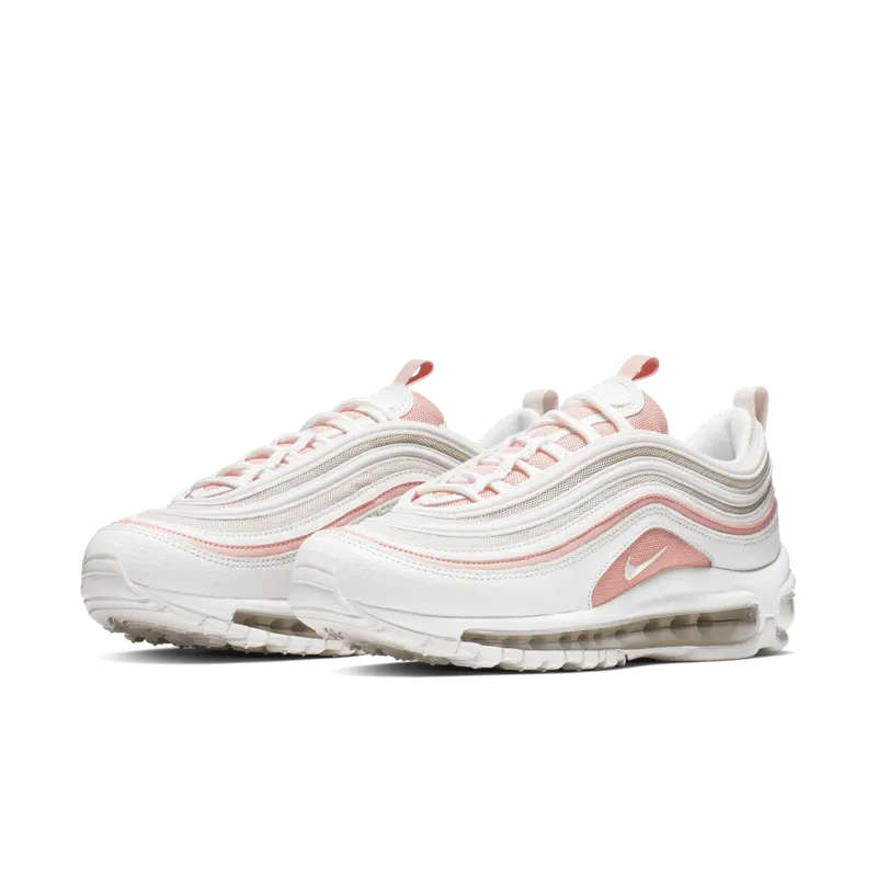 Nike Air Max 97 Summit White Bleached Coral (W) Summit White/Summit White-Bleached Coral-Desert Sand-White (921733-104)