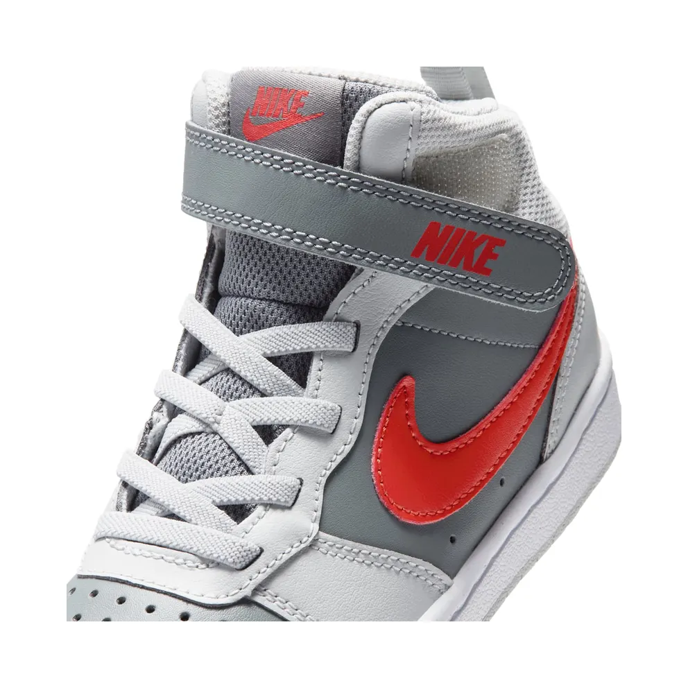 Nike Court Borough Mid 2 Smoke Grey Picante Red (CD7783-017)