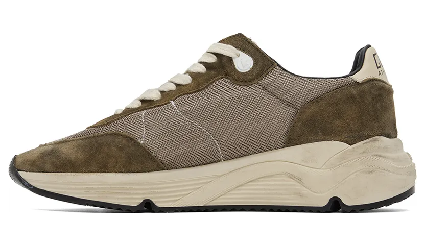 Golden Goose Khaki & Beige Running Sole Low-Top Sneakers (GMF00272.F003249.35812) (3)