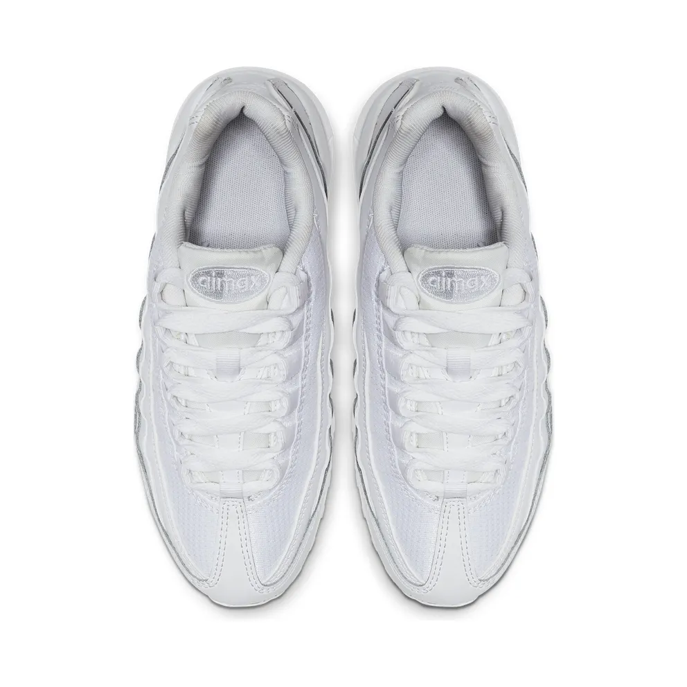Nike Air Max 95 White Metallic Silver (GS) White/Metallic Silver (905348-104)