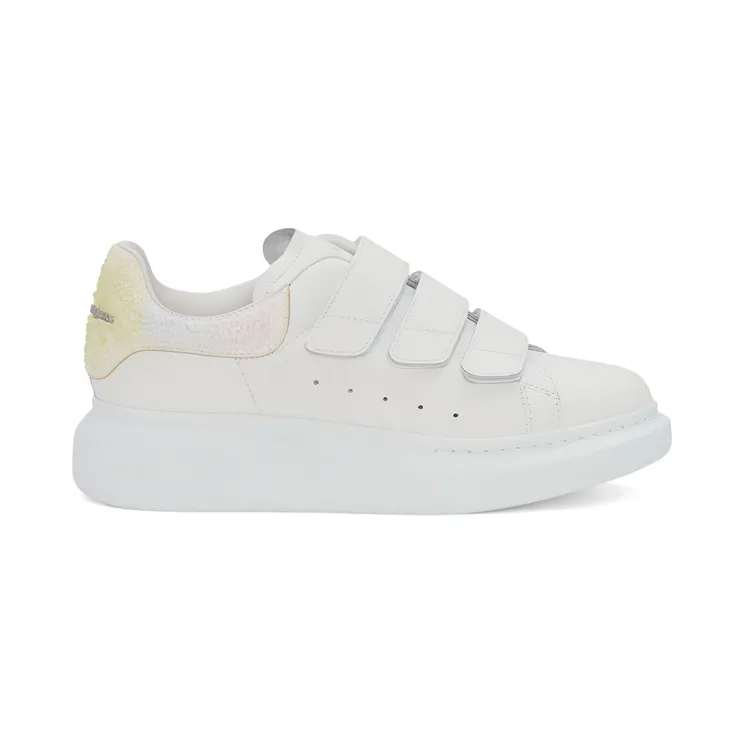 Alexander McQueen Oversized Touch-Strap White Yellow Pink Crystal (733016 WICYI 9035)