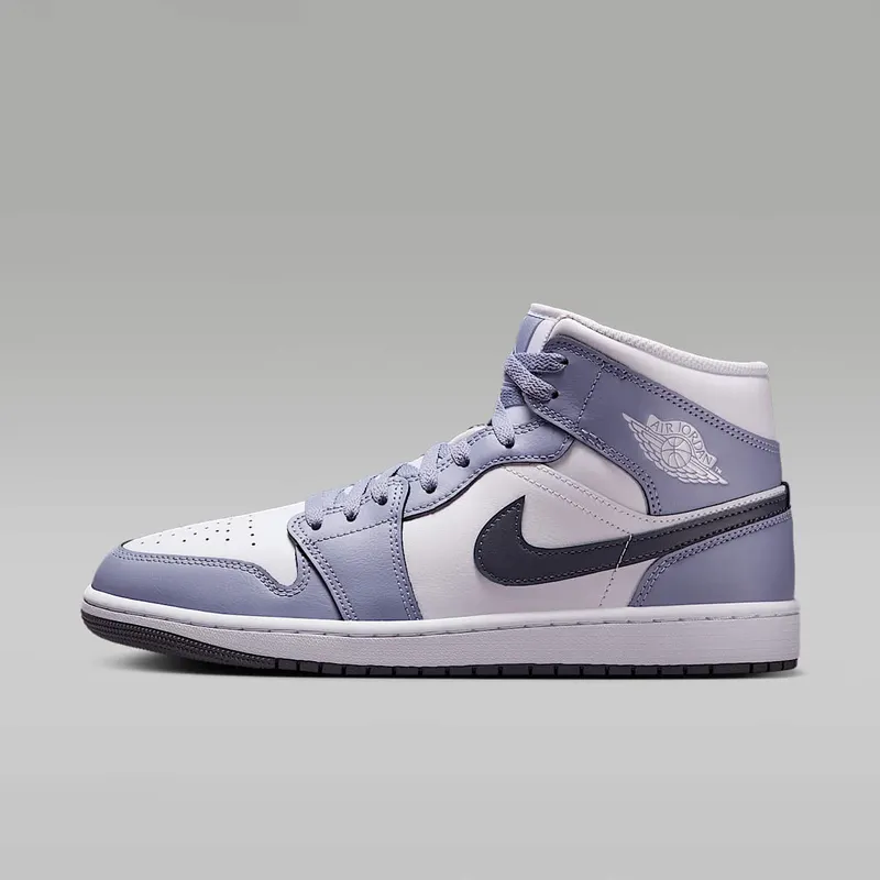 Jordan 1 MID “White / Dark Blue Grey / Indigo Haze” (DQ8426-145)