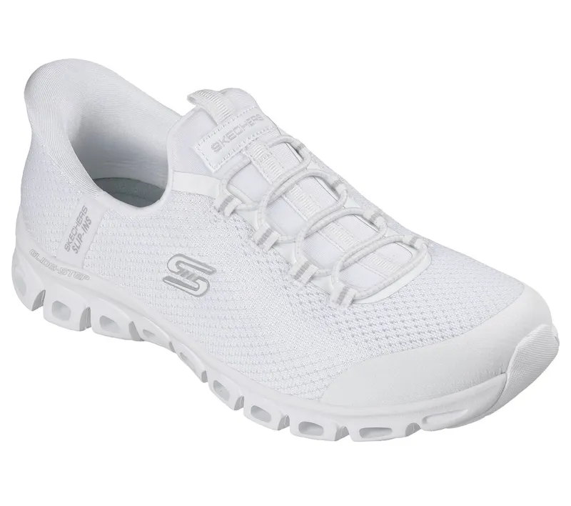 Skechers Slip-ins: Glide-Step – Pursuit Sneaker White/Silver