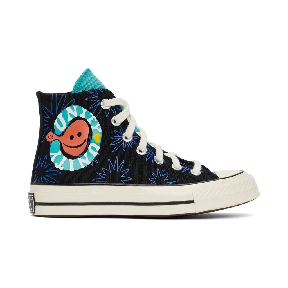 Converse Chuck 70 Sunny Floral Black/Washed Teal/Game Royal (172824C)