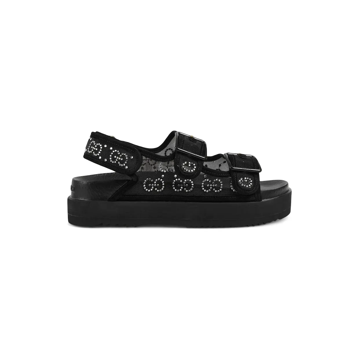 Gucci GG Sandal Crystals Black (701158 F13A0 1000)