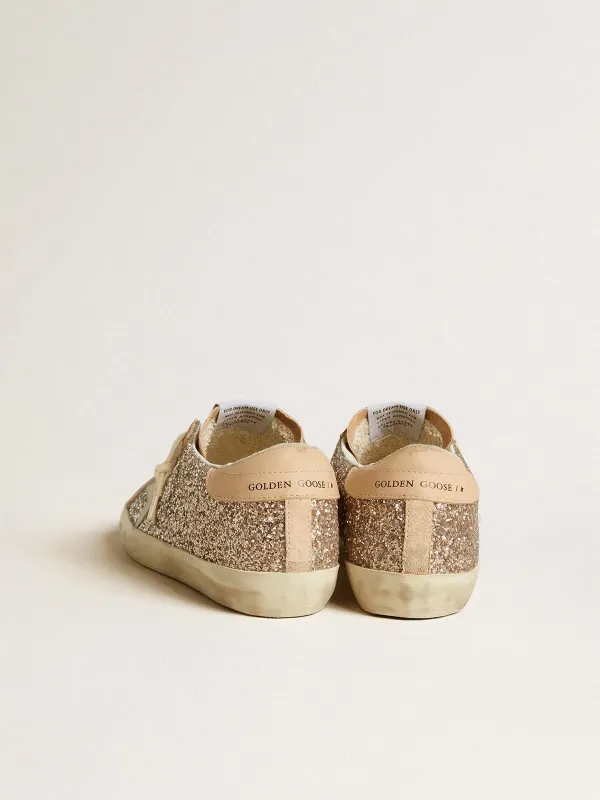 Golden Goose Women’S Super-Star In Silver Glitter With Leather Star And Heel Tab (GWF00101.F006513.25750) (4)