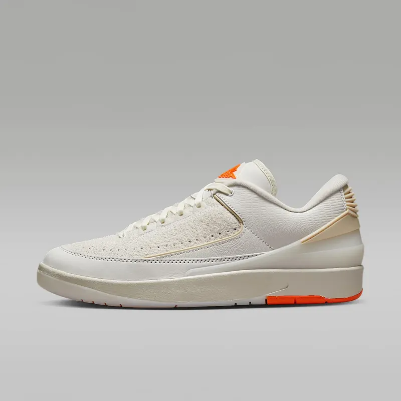 Air Jordan 2 Low Shelflife “White / Light Bone / Bright Mandarin / Sail” (DV7128-110)