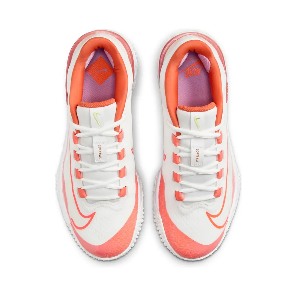 Nike Alpha Huarache Elite 4 Turf Summit White Light Wild Mango Vintage Coral Hyper Crimson (FD2746-101)