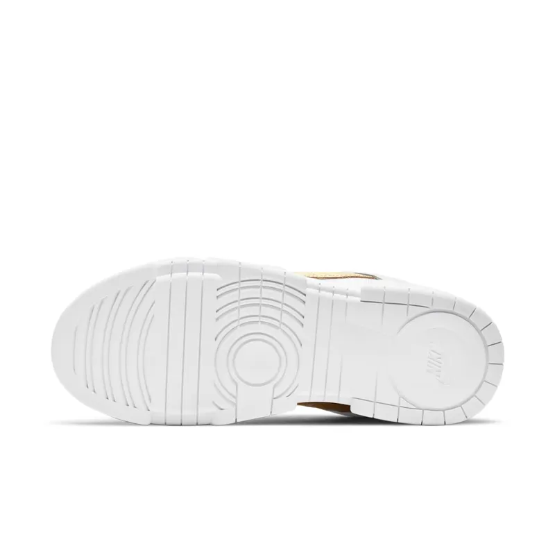 Nike Dunk Low Disrupt White Metallic Gold (W) White/White-Metallic Gold (DD9676-100)