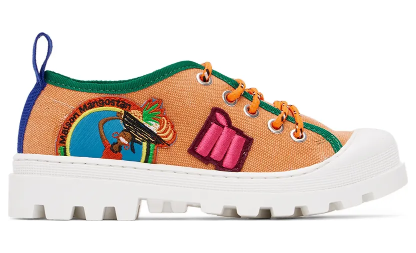 Maison Mangostan Kids Orange Gungo Sneakers (PROOO4666/PROOO467)