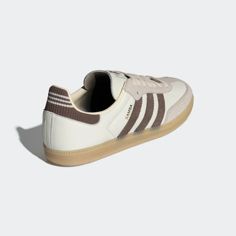 Adidas SAMBA OG Shoes Cloud White / Earth Strata / Gum (IH6845)