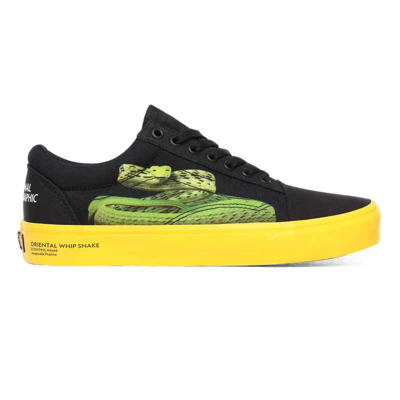 Vans Old Skool National Geographic (GS) Black/Yellow (VN0A4U3BWK6)