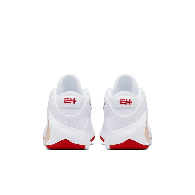 Nike Zoom Freak 1 Roses (GS) White/Metallic Gold-University Red (BQ5633-100)