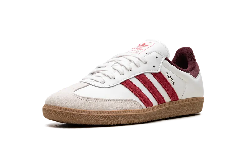 Adidas Samba OG “Core White Better Scarlet” (JI3201)