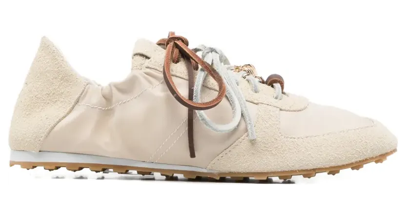 Maje Sneakers verfraaid met kralen – Beige (MFACH00915)