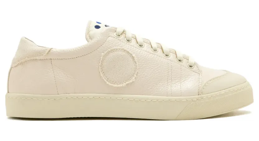 Blu Scarpa Sneakers met ronde patch – Beige (LAPTENBLU)