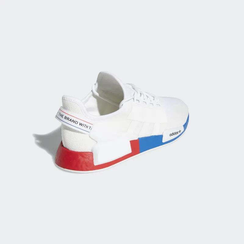 adidas NMD R1 White Red Blue Cloud White/Crystal White/Lush Red (FX4148)