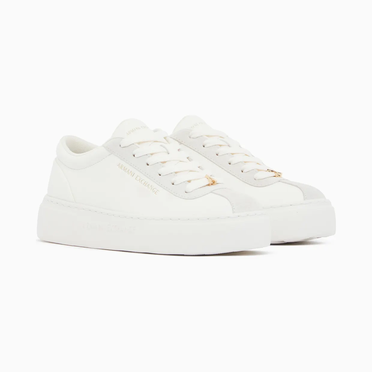 Armani Low Cut Sneakers With Suede And Tumbled Finish (XW003065-AF28674-U0011) (2)