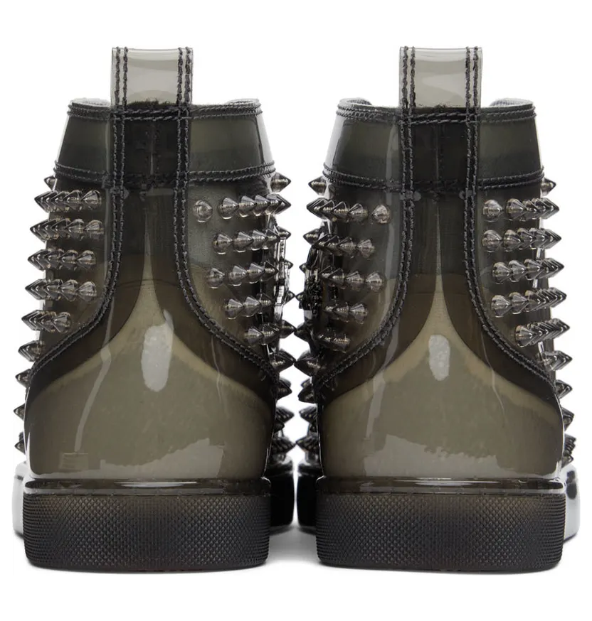 Christian Louboutin Gray Louix Ray High-Top Sneakers (1220864) (2)