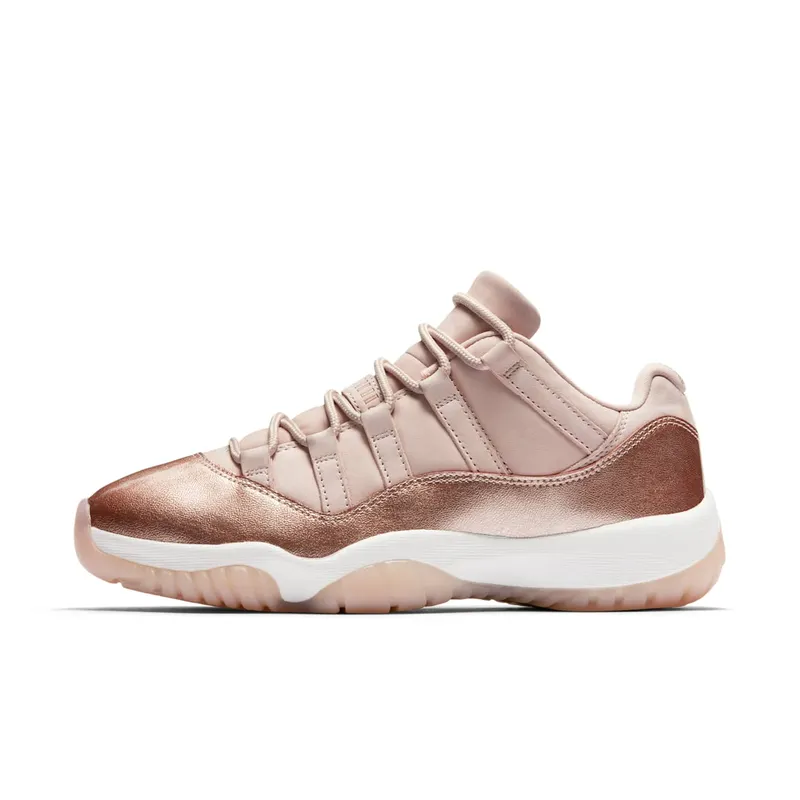 Jordan 11 Retro Low Rose Gold (W) Sail/Metallic Red Bronze-Gum Medium Brown (AH7860-105)