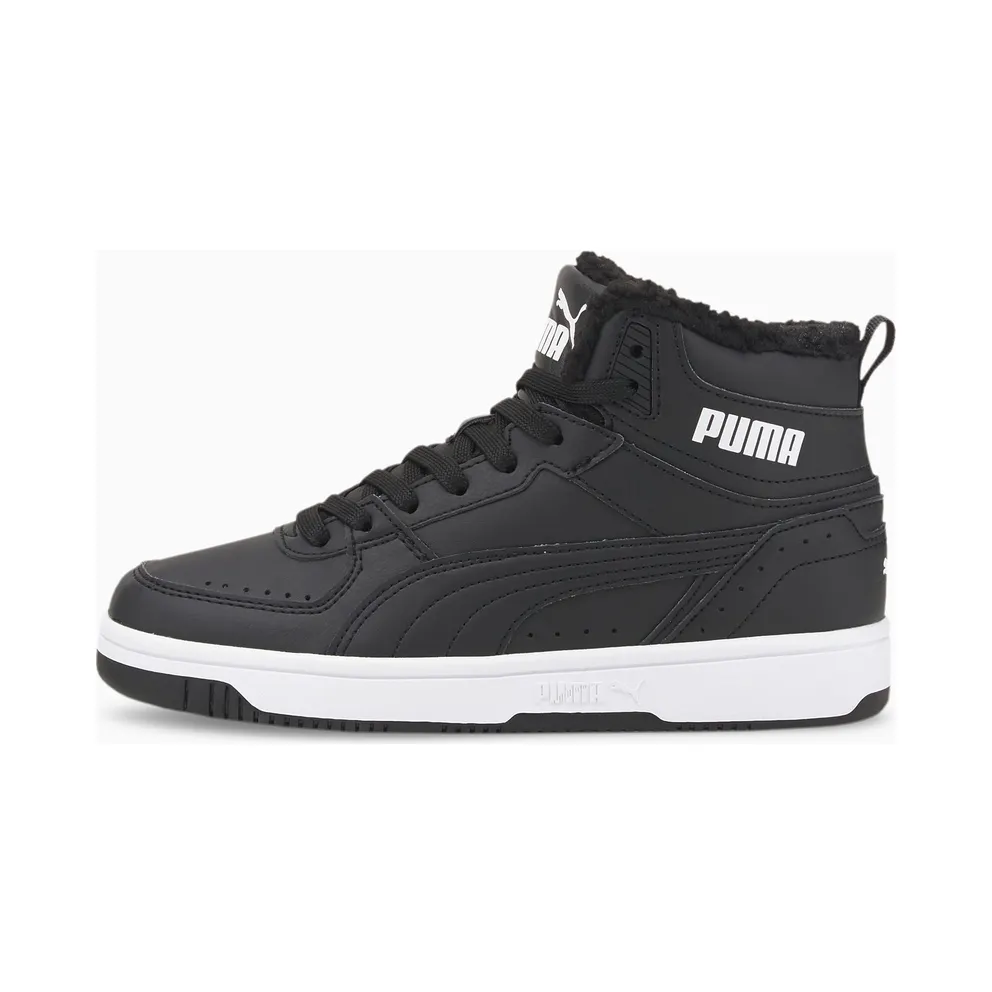 Puma Rebound Joy Fur White/Black (375477-01)