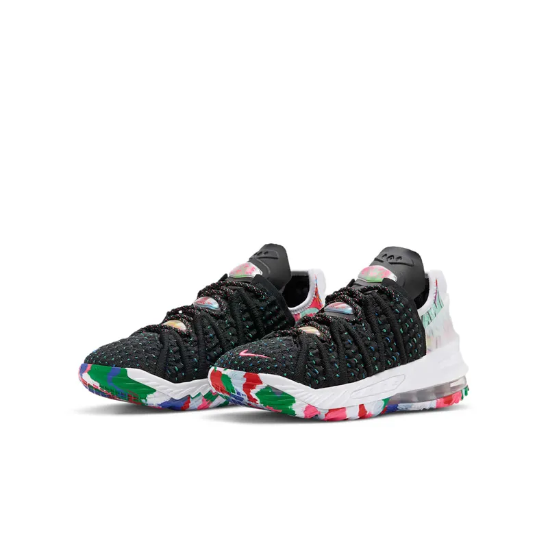Nike LeBron 18 Multicolor (GS) Black/Multi-Color-White (CW2760-002)