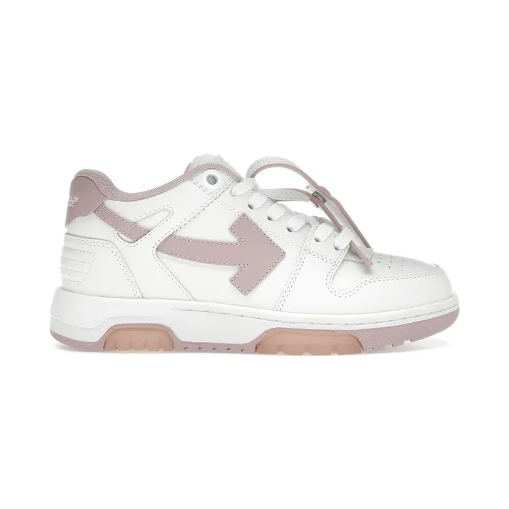 OFF-WHITE Out Of Office OOO Low Tops White Pink (OWIA259C99LEA0180130)
