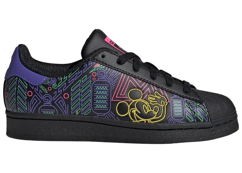 adidas Superstar Disney Mickey Core Black Cloud White Yellow (IF1269)