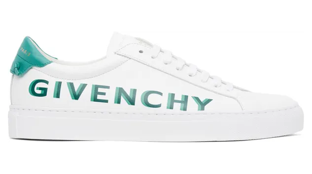 Givenchy White and Green Urban Knots Sneaker (BH0002H0N9)