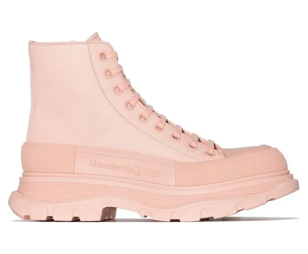 Alexander McQueen Tread Slick Boot Pink Leather (633900WHZ627129)
