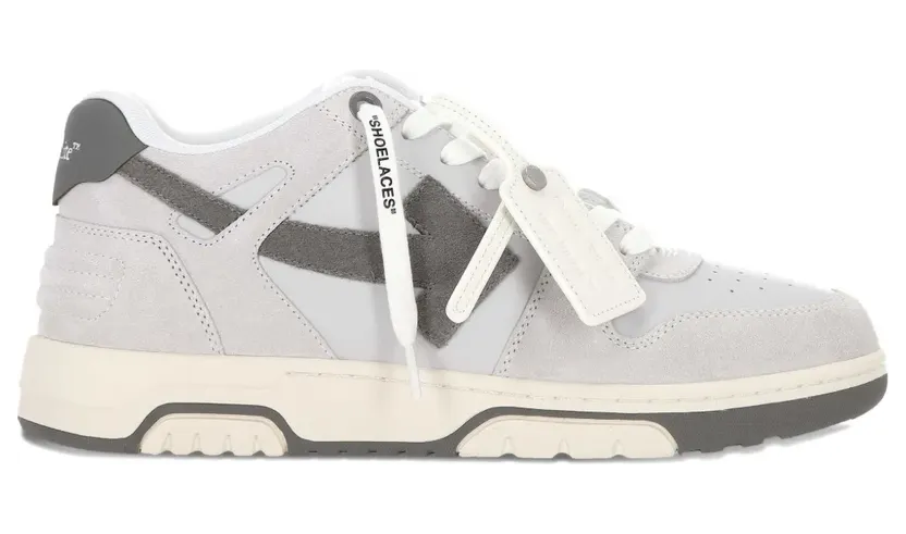 Off-White met logo “Grey” (OMIA189F25LEA0050607)