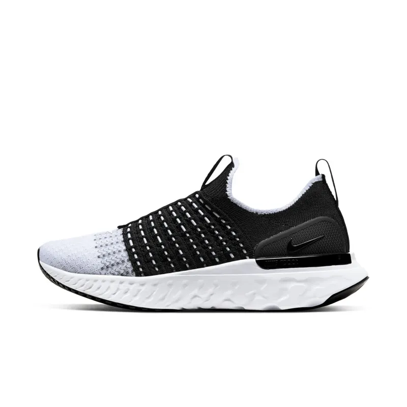Nike React Phantom Run Flyknit 2 Black White (W) Black/White (CJ0280-001)