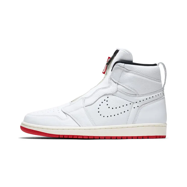 Jordan 1 Retro High Zip White University Red