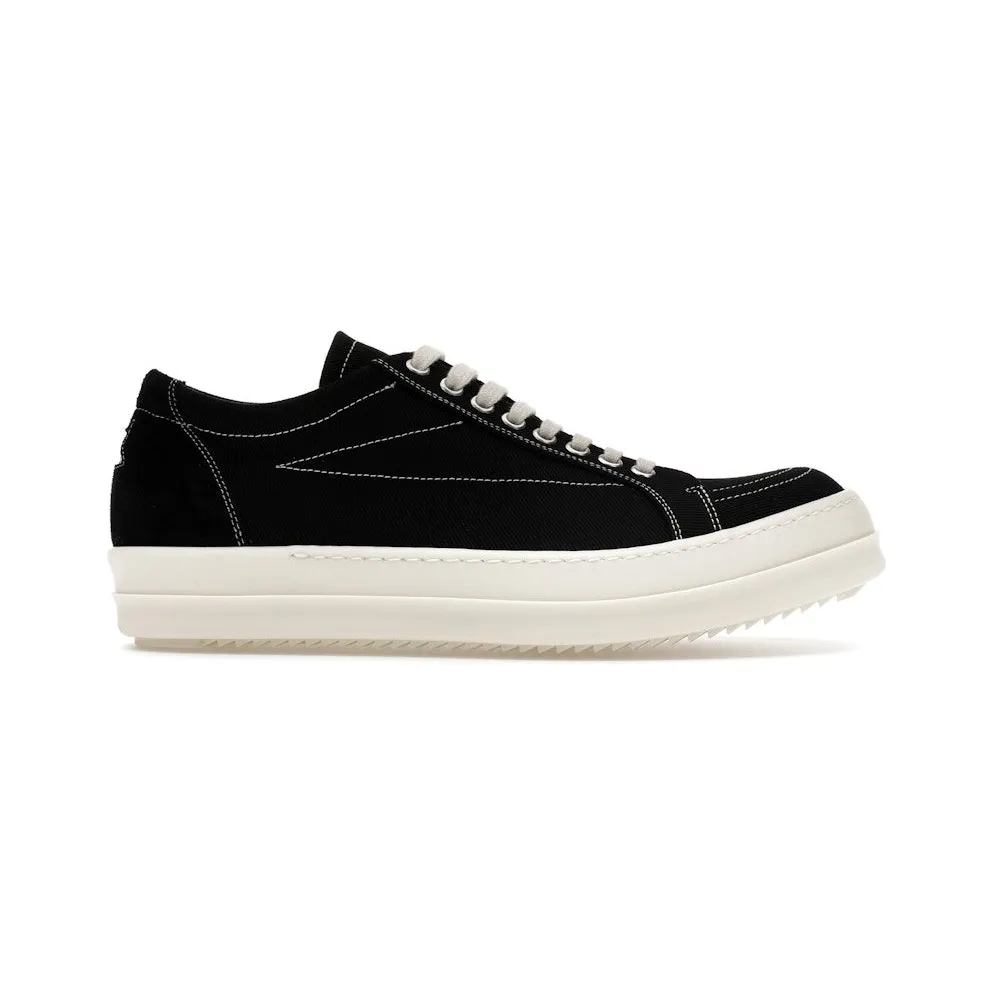 Rick Owens DRKSHDW SS26 Vintage Sneaks Temple Penta Black Milk (DU01F4821 DOLVT3 91)