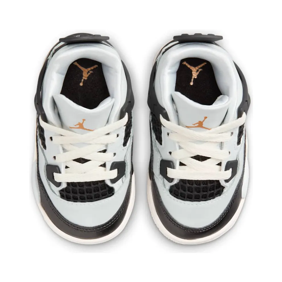 Jordan 4 RETRO TD “PURE PLATINUM/METALLIC GOLD-BLACK-SAIL” (FZ8584-070)