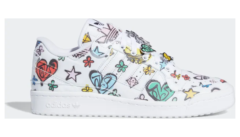 adidas Jeremy Scott Forum 84 Low Mono Cloud White / Cloud White / Core Black (GX9668)