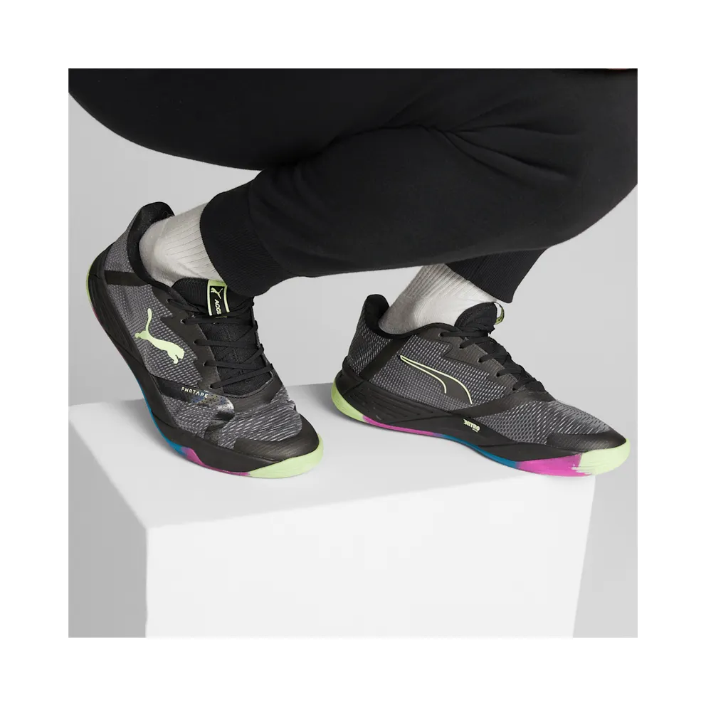 Puma Accelerate Turbo Nitro II Handball Shoes Black/Blue (10687601)