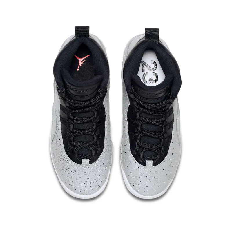 Jordan 10 Retro Light Smoke Grey (GS) Light Smoke Grey/Black-University Red-White (310806-062)