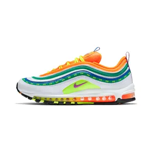 Nike Air Max 97 London Summer of Love “White / Volt / Total Orange / Hyper Violet” (CI1504-100)