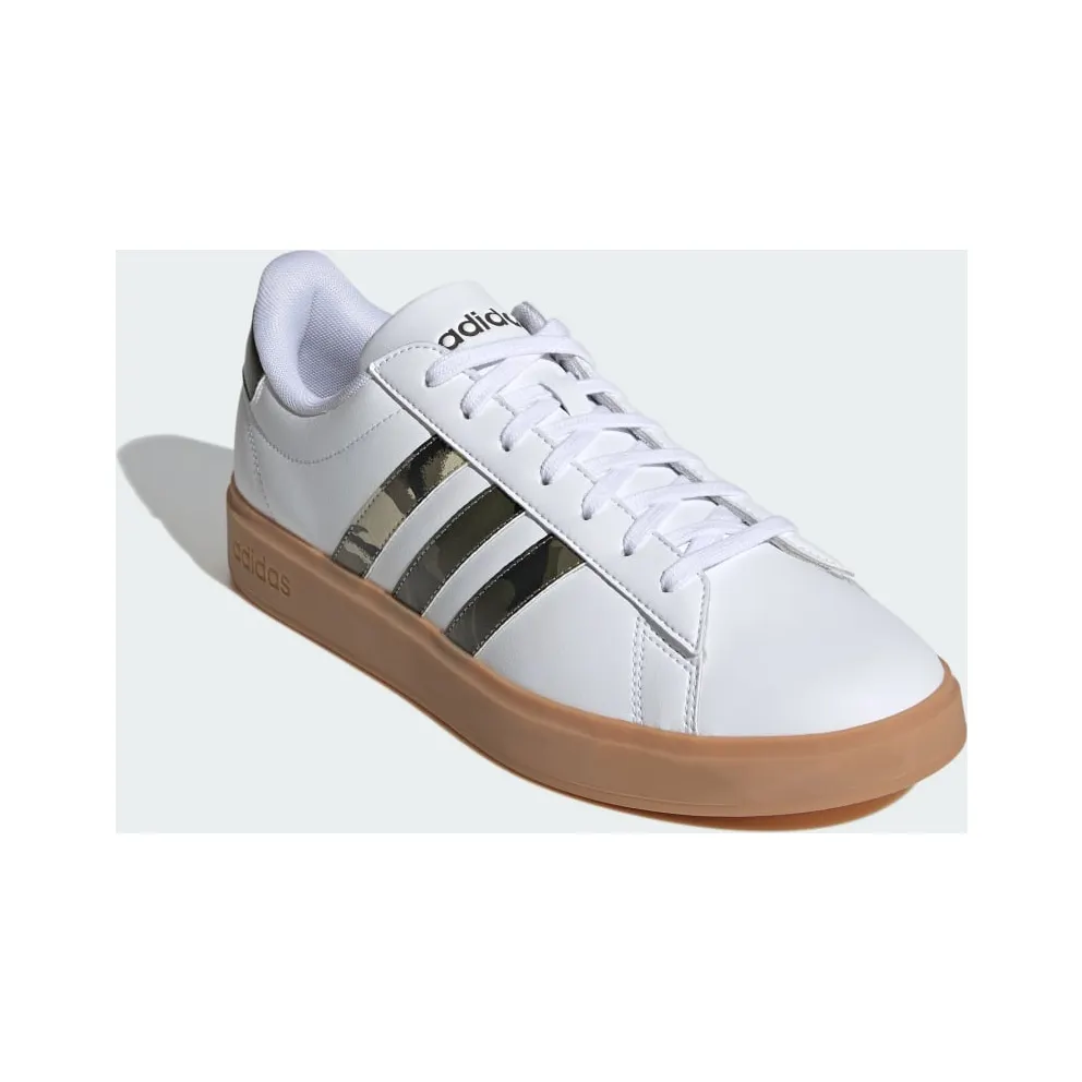 adidas Grand Court 2.0 Cloud White / Olive Strata / Putty Grey (ID2955)