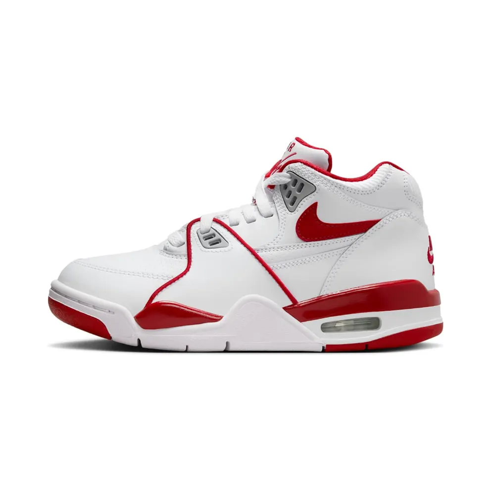 Nike Air Flight 89 White Wolf Grey Varsity Red (HF0406-101)