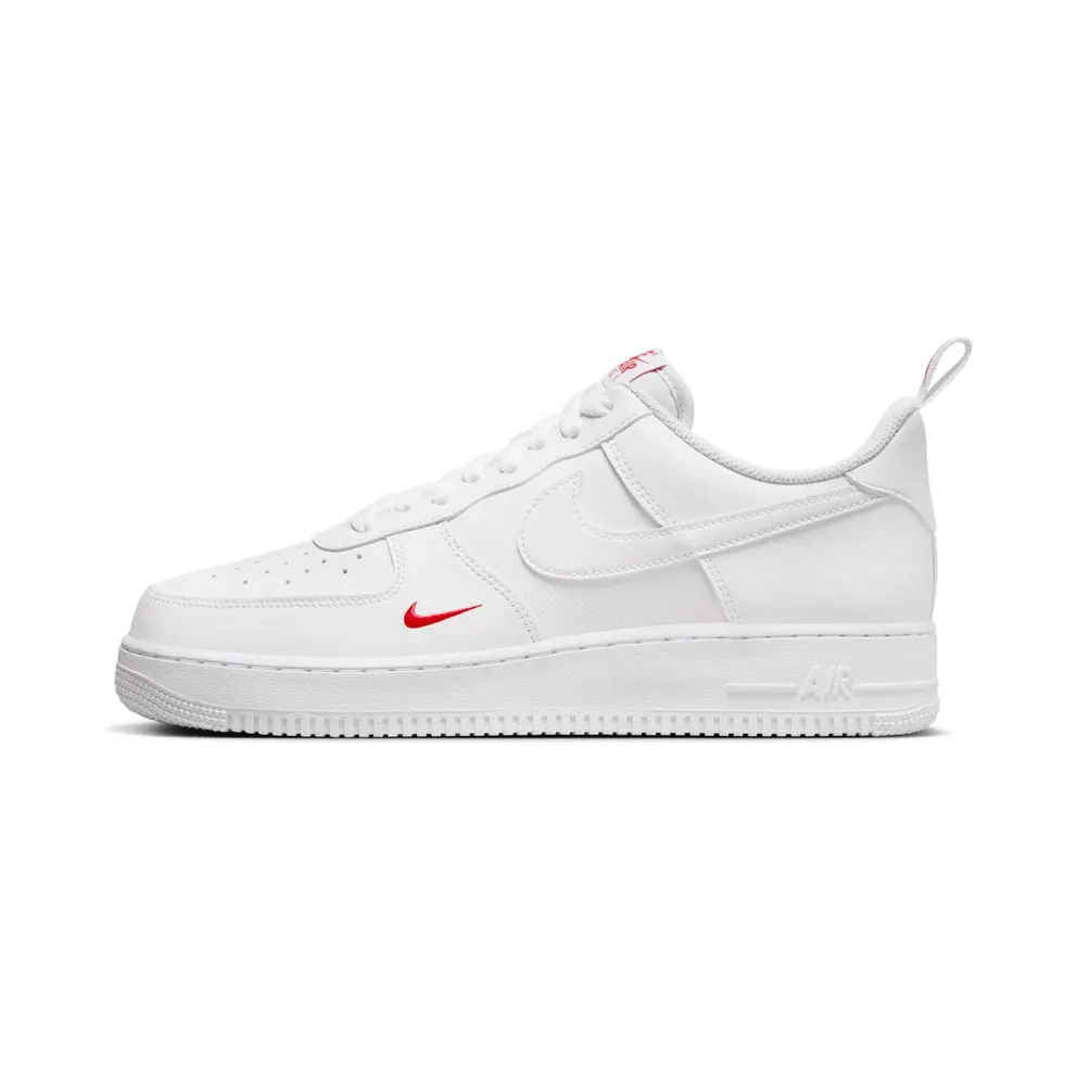 Nike Air Force 1 Low ’07 SE White Red Mini Swoosh (FZ7187-100)