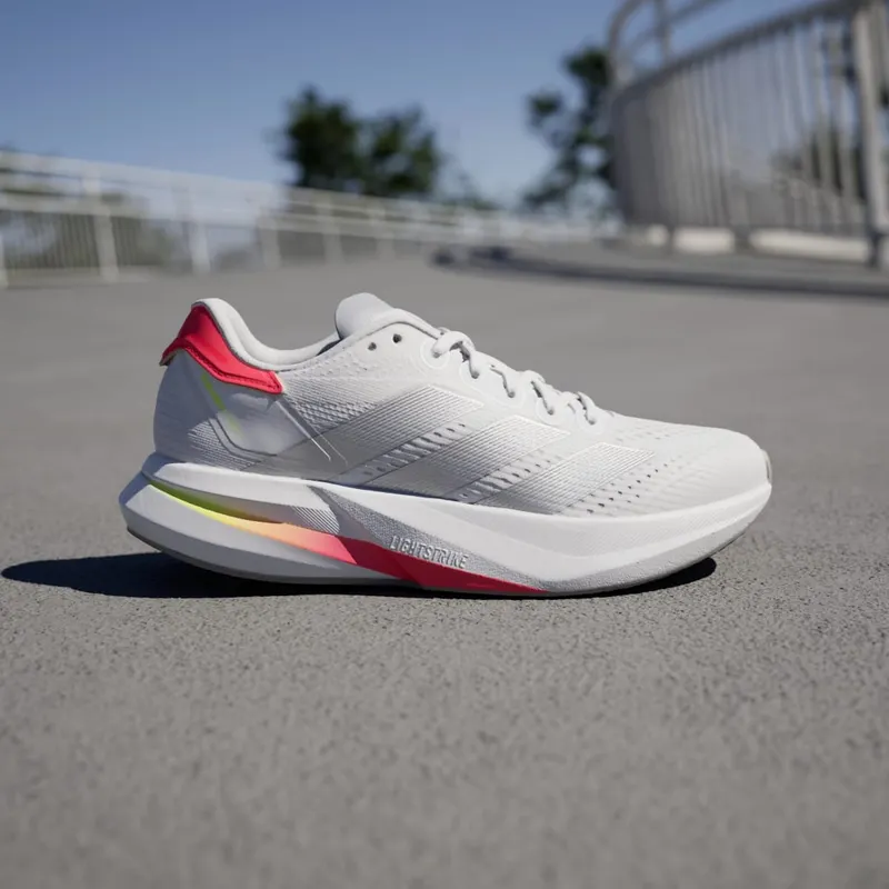 Adidas Duramo Speed 2 Running Shoes Cloud White / Silver Metallic / Lucid Red (IF9392)
