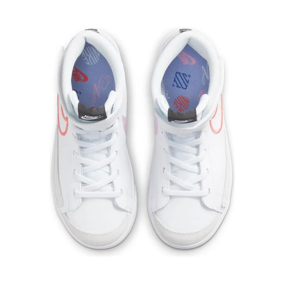 Nike Blazer Mid ’77 SE “White / Purple Pulse / Pink Foam / Magic Ember” (DJ0266-100)